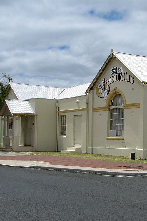 Photo of Weld Hall in Busseltons Queen street. Built in 1881, Weld Hall had been listed on the Register of Heritage Places